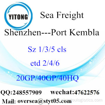 Shenzhen Port mer fret maritime à Port Kembla